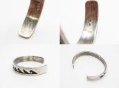 【Hopi Crafts】 Vintage Flowing Water Overlay Cuff  c.1960～
