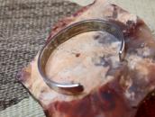 【Hopi Crafts】 Vintage Flowing Water Overlay Cuff  c.1960～