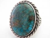 Vtg Navajo Split Shank Ring w/Gem Quality Turquoise c.1950～