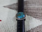 Vtg Navajo Split Shank Ring w/Gem Quality Turquoise c.1950～