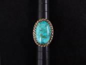 Vintage Navajo Gem Quality Fox Turquoise Small Ring  c.1945～