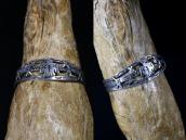 【Arrow Novelty】Atq Thunderbird/Horse Coin Silver Cuff c.1930