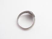 Atq Navajo Crossed Arrows Stamped 卍 Applique Slv Ring c.1930