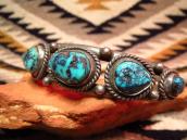 Vintage Cuff with Blue Diamond Turquoise  c.1950
