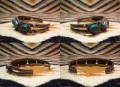 Vintage Cuff with Blue Diamond Turquoise  c.1950