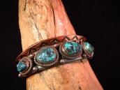 Vintage Cuff with Blue Diamond Turquoise  c.1950