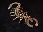 Antique Squash Blossom Necklace with Naja  c.1930