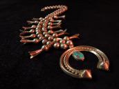 Antique Squash Blossom Necklace with Naja  c.1930