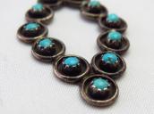 Vintage Zuni Needle Point Diamond Shape Fob Necklace c.1960～