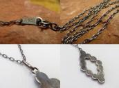 Vintage Zuni Needle Point Diamond Shape Fob Necklace c.1960～