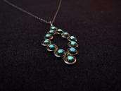 Vintage Zuni Needle Point Diamond Shape Fob Necklace c.1960～