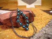 Vintage Zuni Needle Point Diamond Shape Fob Necklace c.1960～