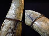 Antique Stamped IngotSilver Narrow TriangleWire Cuff c.1920～
