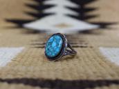 Vintage Navajo Gem Quality Turquoise Ring in Silver  c.1950～