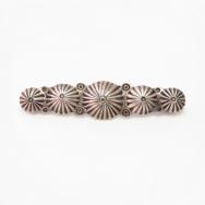 Attr.to【Ganscraft】Concho Repoused Row Silver Pin c.1930～