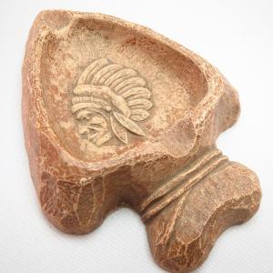 Antique Arrow Head Chief Ashtray