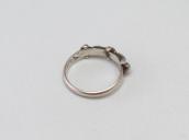 Vtg Zuni Needle Point Turquoise Narrow Silver Ring  c.1950～