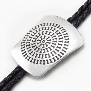 【Cippy CrazyHorse】Cochiti Stamped Concho Clasp Bolo c.1980～