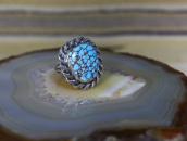 Vtg Navajo High Grade No.8 Turquoise Ring in Silver  c.1960