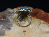 Vtg Navajo High Grade No.8 Turquoise Ring in Silver  c.1960