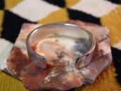 Vtg Zuni Morenci Turquoise Inlay Silver Cuff Bracelet c.1960