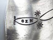 【Cippy CrazyHorse】InnerStamped Ingot Silver Wide Cuff c.1980