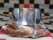【Cippy CrazyHorse】InnerStamped Ingot Silver Wide Cuff c.1980