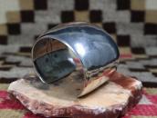 【Cippy CrazyHorse】InnerStamped Ingot Silver Wide Cuff c.1980