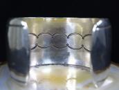 【Cippy CrazyHorse】InnerStamped Ingot Silver Wide Cuff c.1990