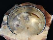 【Cippy CrazyHorse】InnerStamped Ingot Silver Wide Cuff c.1990