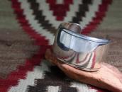 【Cippy CrazyHorse】InnerStamped Ingot Silver Wide Cuff c.1990
