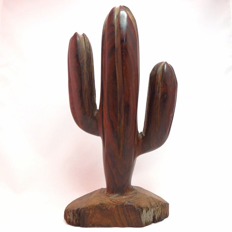 Carved Ironwood Cactus objet  Medium