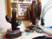 Carved Ironwood Cactus objet  Medium