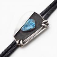 【Ramon Platero】Navajo High Grade No.8 Turquoise Bolo c.1955～