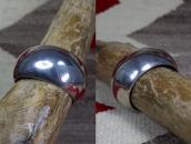 【Ralph Tawangyaouma】Hopi Domed Band Cuff in Silver c.1950～