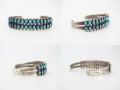 Vintage Zuni Petit Point Turquois Double Row Cuff  c.1945～
