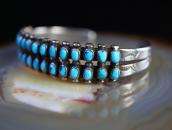 Vintage Zuni Petit Point Turquois Double Row Cuff  c.1945～