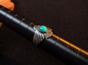 Antique 卍 Stamped Thunderbird Shape Silver Ring w/TQ c.1930