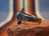 Antique 卍 Stamped Thunderbird Shape Silver Ring w/TQ c.1930