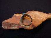 Antique 卍 Stamped Thunderbird Shape Silver Ring w/TQ c.1930