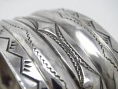 【Fred Peshlakai】Stamped & Double Reposed Wide Cuff c.1950～