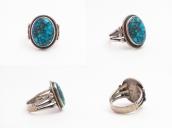 Vtg Navajo Split Shank Ring w/High Grade Turquoise c.1940～