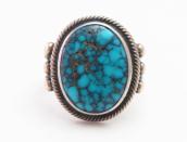 Vtg Navajo Split Shank Ring w/High Grade Turquoise c.1940～