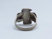 Antique Thunderbird Shape Silver Tourist Ring w/TQ c.1925～