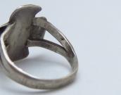 Antique Thunderbird Shape Silver Tourist Ring w/TQ c.1925～