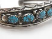 Vintage Navajo High Grade Godber Turquoise Row Cuff  c.1940～