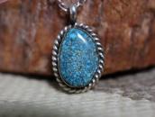 Vtg Navajo Hi-Grade Lone Mt. Turquoise Top Necklace  c.1960～