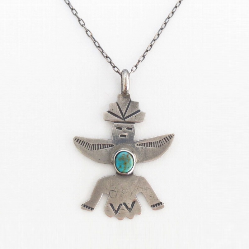 Antique Zuni or Navajo Knifewing Shaped Top Necklace c.1930～