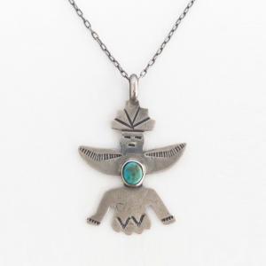 Antique Zuni or Navajo Knifewing Shaped Top Necklace c.1930～