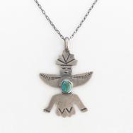 Antique Zuni or Navajo Knifewing Shaped Top Necklace c.1930～